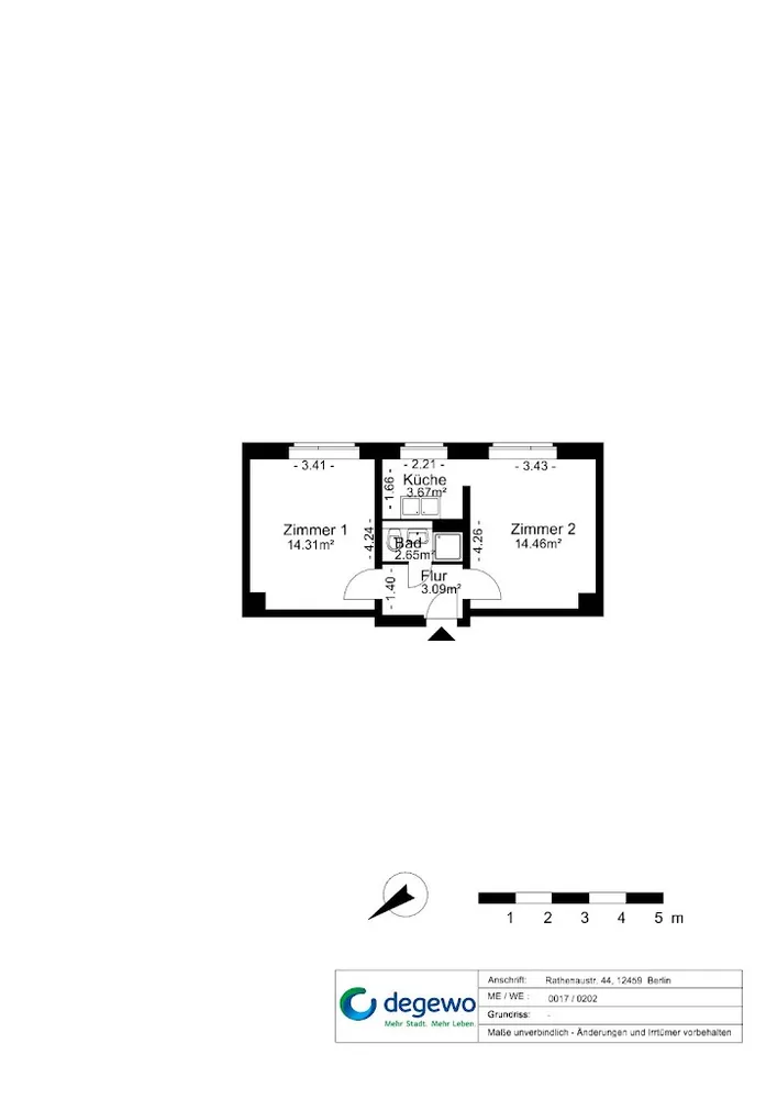 2 Zimmer Wohnung mit 39 m² in Berlin – Bild 7