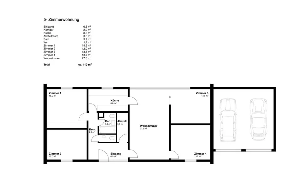 5 Zimmer Wohnung mit 110 m² in Lörrach – Bild 5
