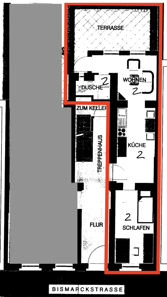 2 Zimmer Wohnung mit 37 m² in Aachen – Bild 8