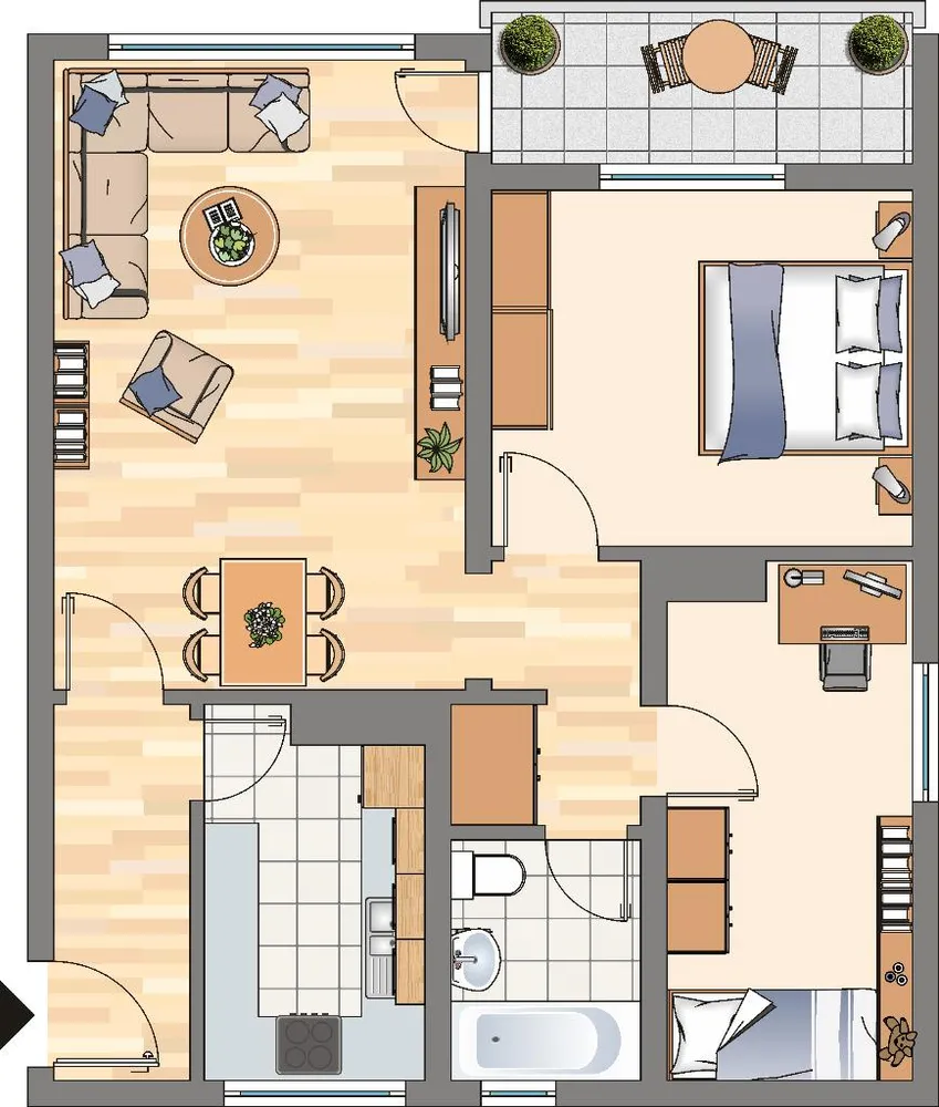 3 room apartment with 66 m² in Dortmund – Photo 6