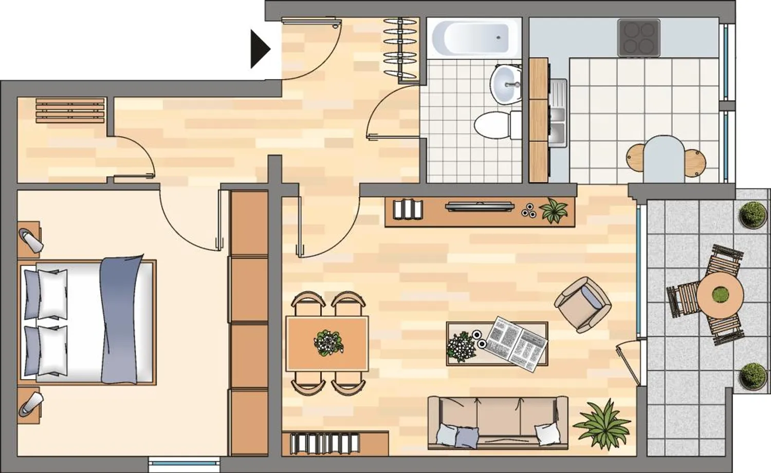 2 Zimmer Wohnung mit 59 m² in Dortmund – Bild 6