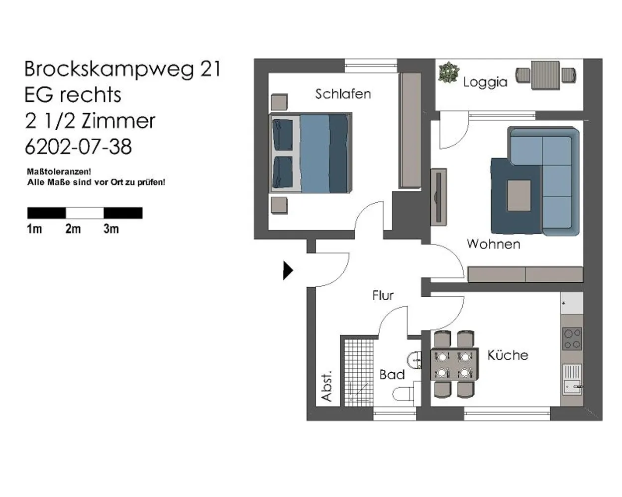 3 room apartment with 58 m² in Gelsenkirchen – Photo 10
