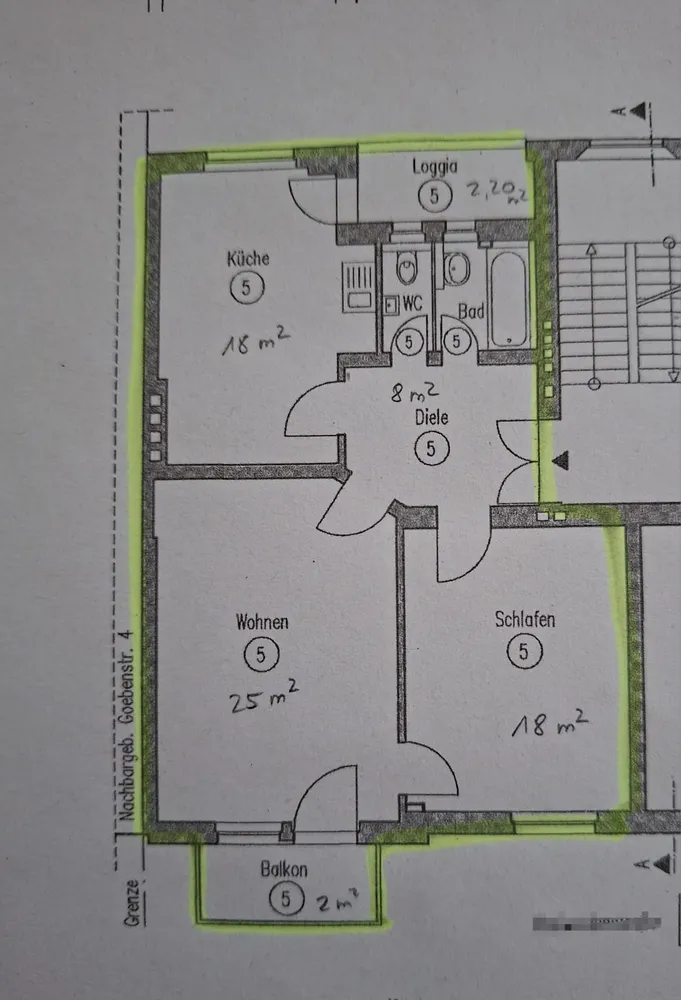 2 Zimmer Wohnung mit 80 m² in Wiesbaden – Bild 5
