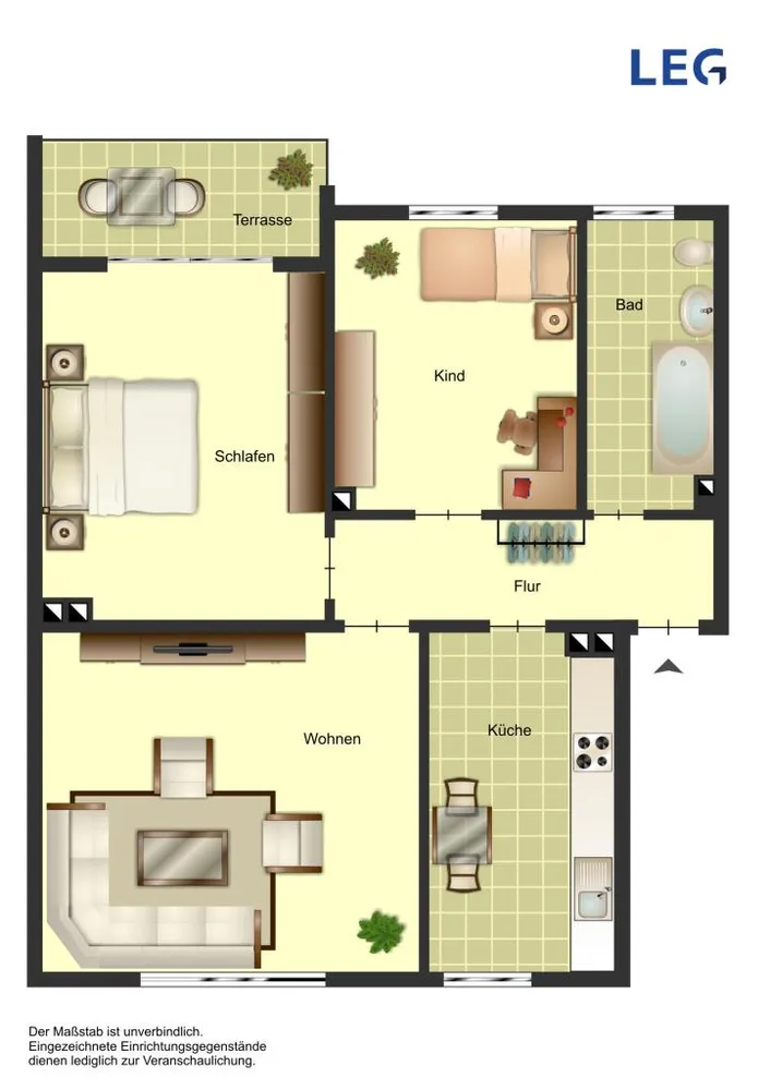 3 Zimmer Wohnung mit 71 m² in Solingen – Bild 1