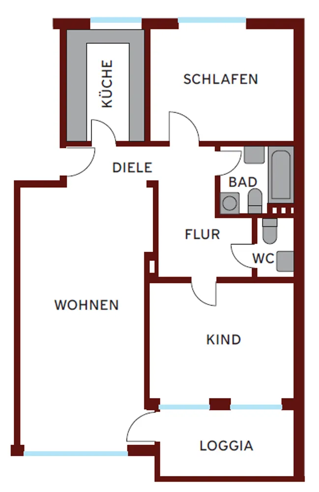 3 Zimmer Wohnung mit 89 m² in Hamburg – Bild 4