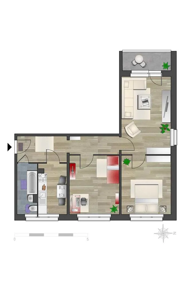 3 Zimmer Wohnung mit 71 m² in Chemnitz – Bild 5