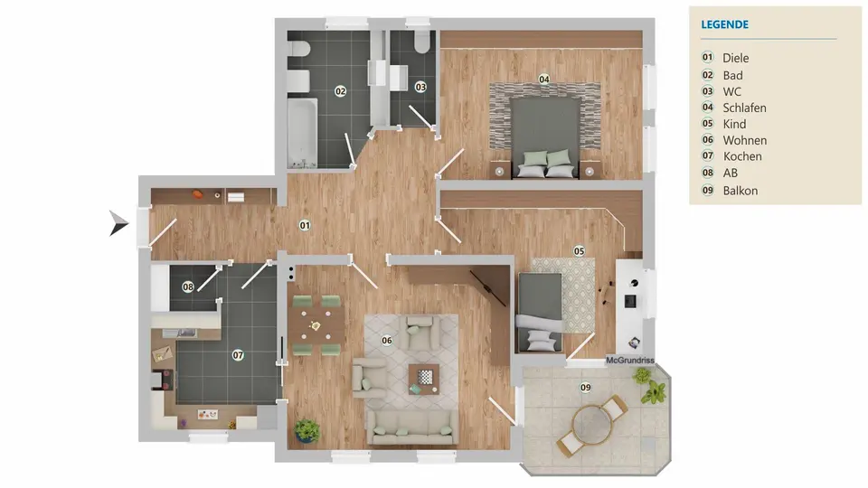 3 Zimmer Wohnung mit 92 m² in Ingolstadt – Bild 9