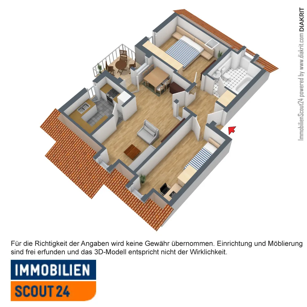 3 Zimmer Wohnung mit 61 m² in Landshut – Bild 7