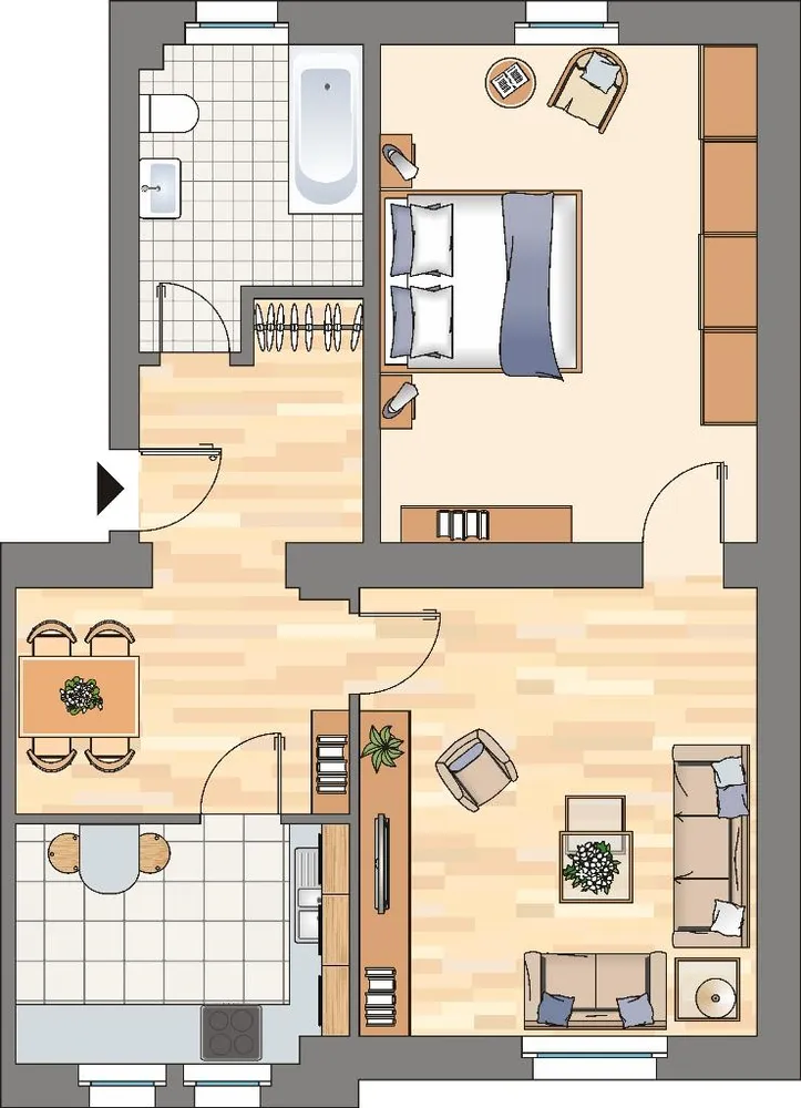3 Zimmer Wohnung mit 66 m² in Dortmund – Bild 2