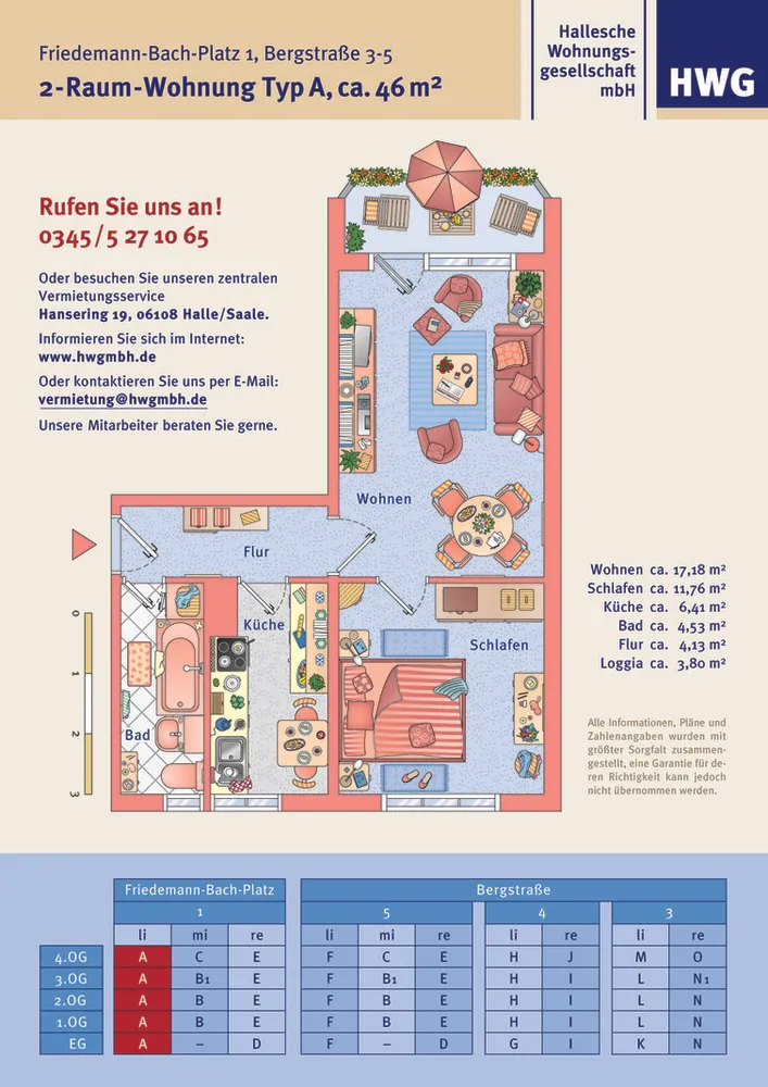 2 Zimmer Wohnung mit 47 m² in Halle (Saale) – Bild 8