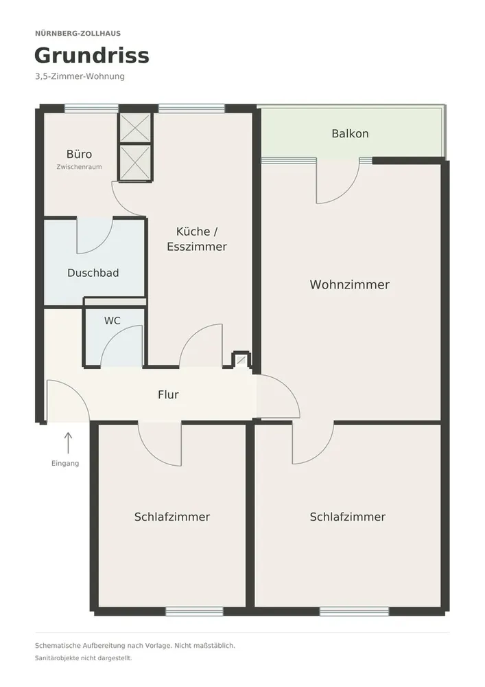 4 Zimmer Wohnung mit 74 m² in Nürnberg – Bild 9