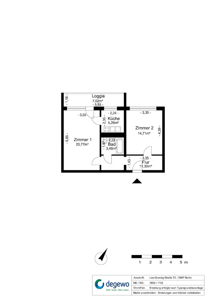 2 Zimmer Wohnung mit 51 m² in Berlin – Bild 12