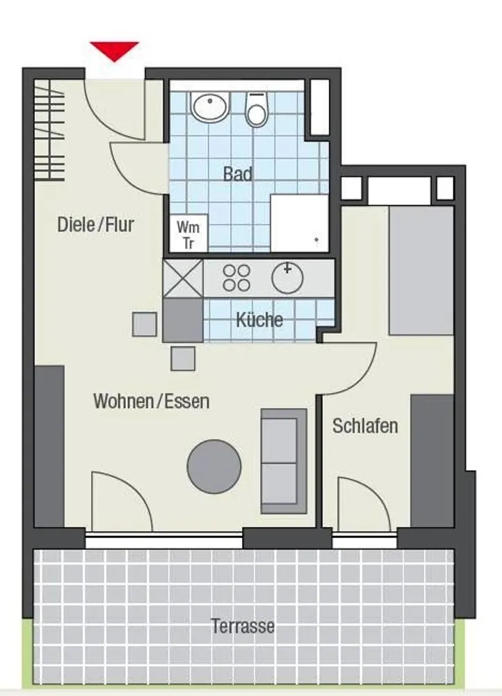 2 Zimmer Wohnung mit 46 m² in Augsburg – Bild 12