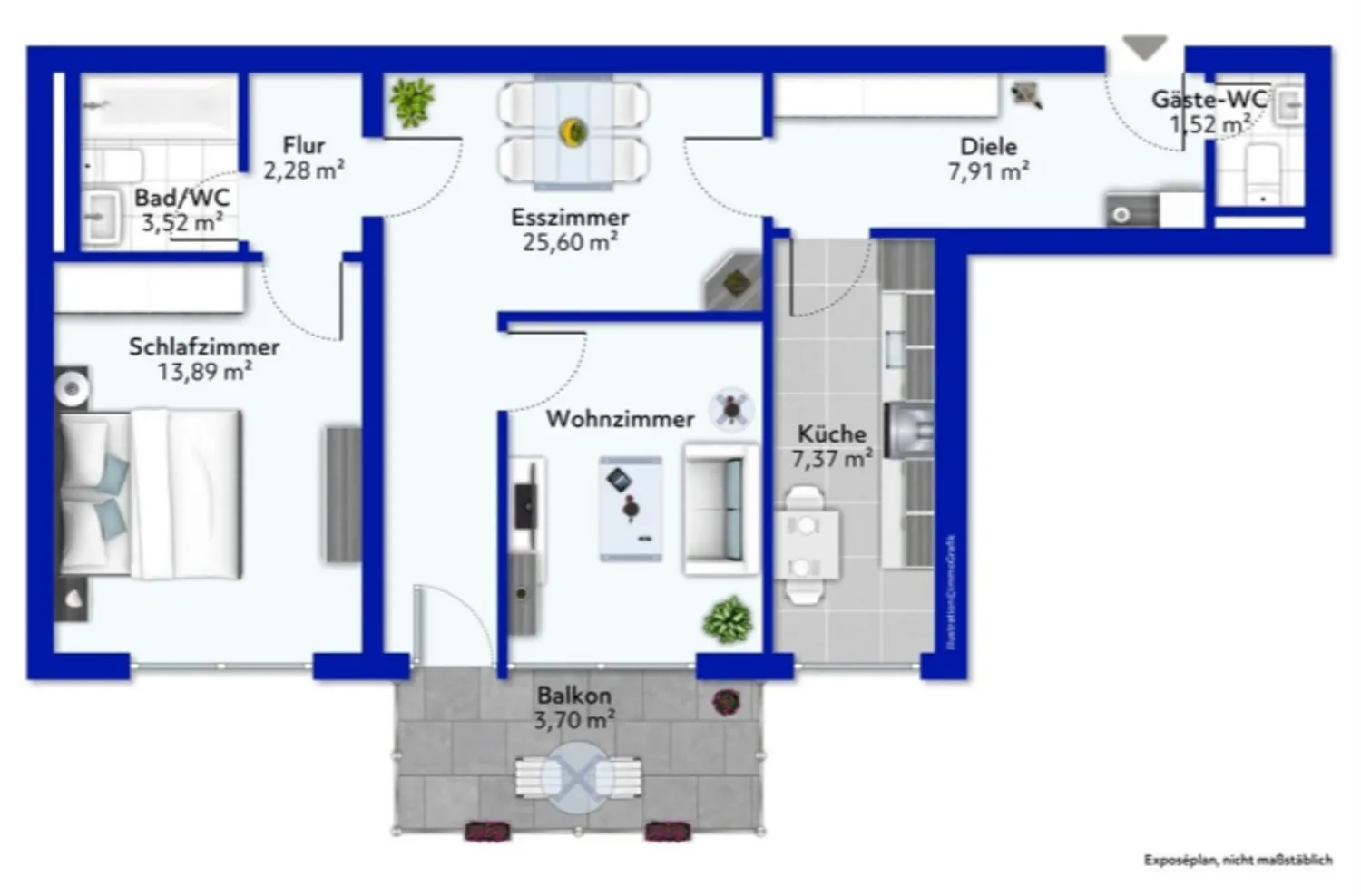 3 Zimmer Wohnung mit 66 m² in Hanau – Bild 5