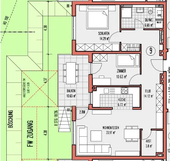 3 Zimmer Wohnung mit 84 m² in Backnang – Bild 5