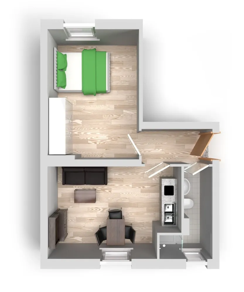 1 Zimmer Wohnung mit 35 m² in Halle (Saale) – Bild 9
