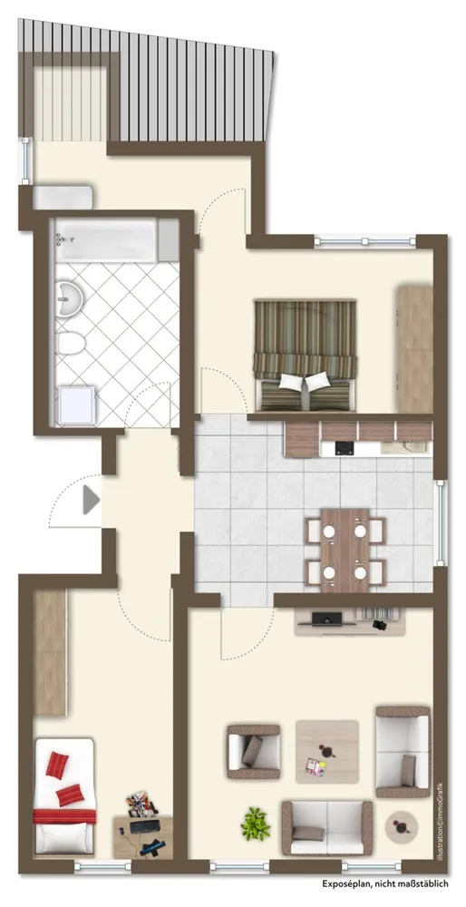 3 Zimmer Wohnung mit 69 m² in Calw – Bild 2