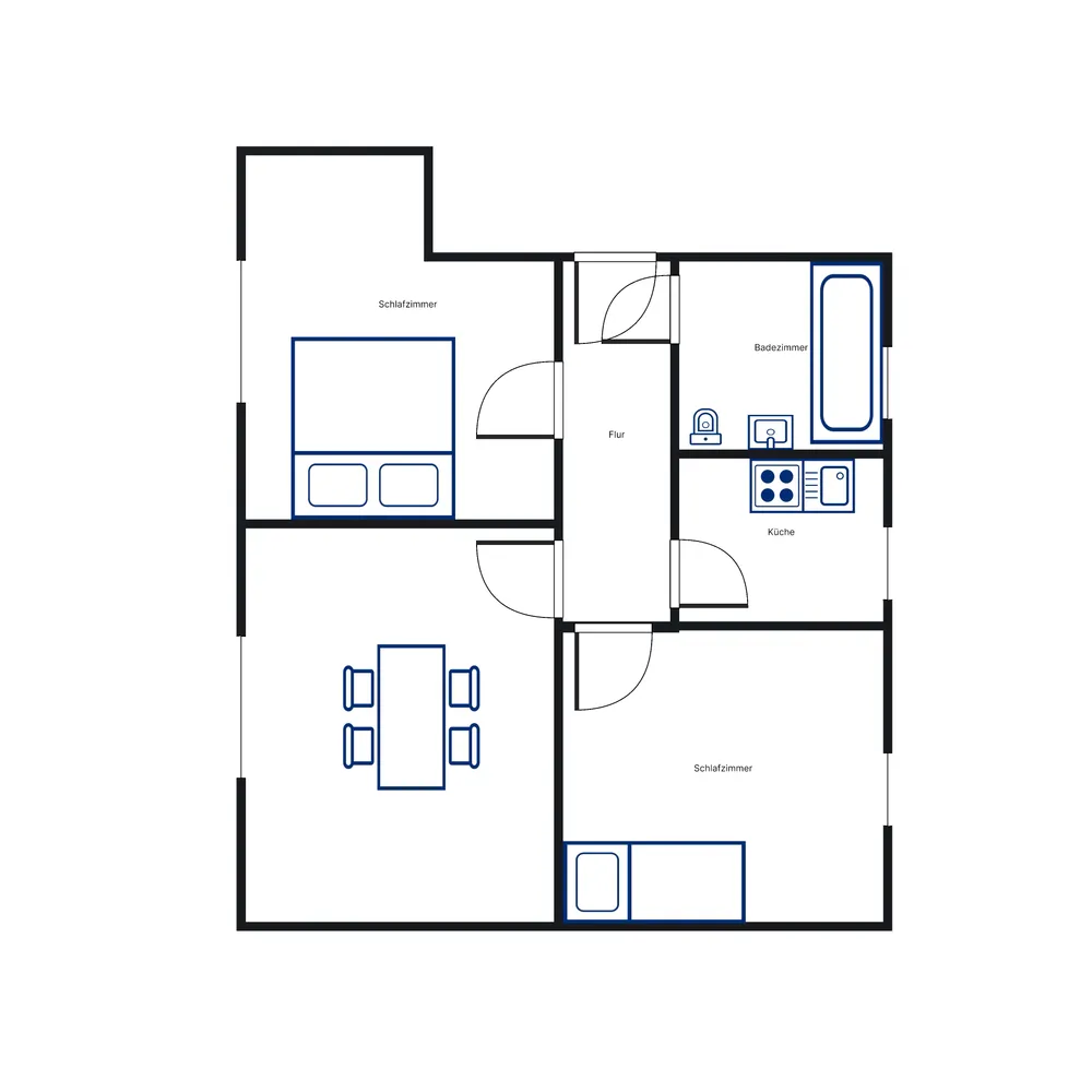 3 Zimmer Wohnung mit 42 m² in Kassel – Bild 2
