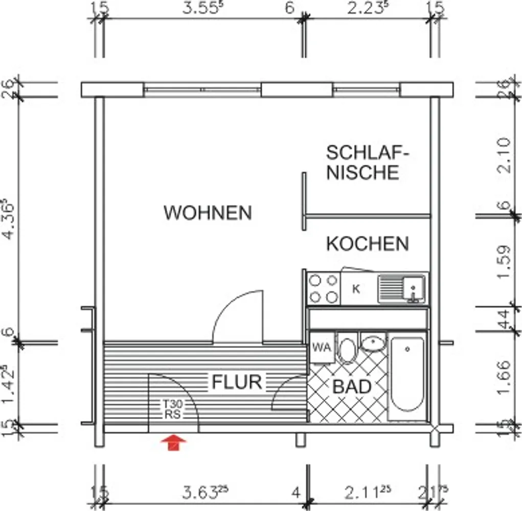 1 Zimmer Wohnung mit 32 m² in Chemnitz – Bild 6