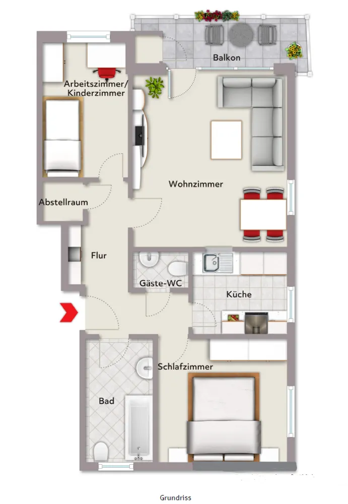 3 Zimmer Wohnung mit 69 m² in Oldenburg – Bild 9