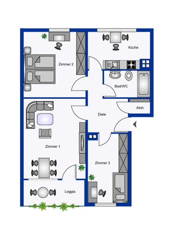 3 Zimmer Wohnung mit 71 m² in Dortmund – Bild 7