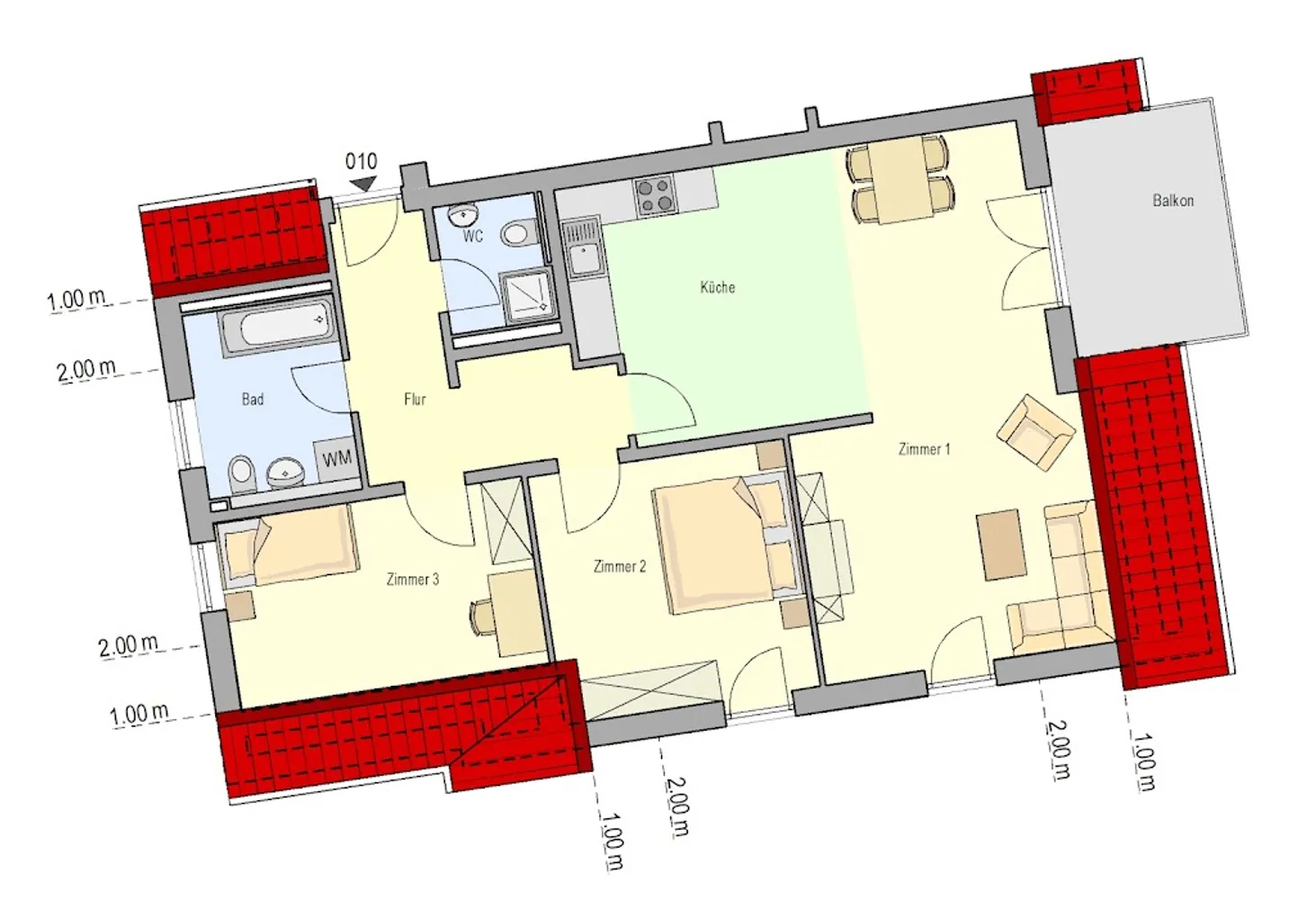 3 Zimmer Wohnung mit 86 m² in Nürnberg – Bild 5