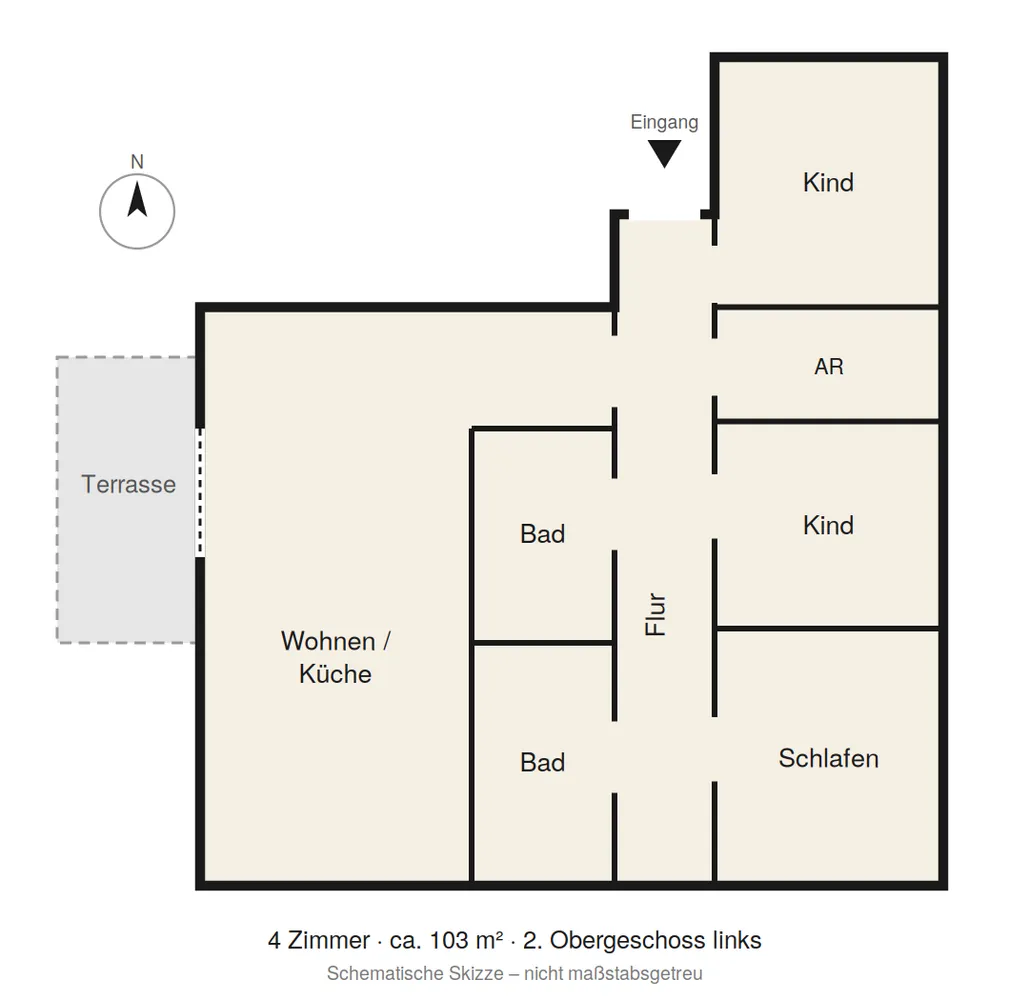 4 room apartment with 103 m² in Berlin – Photo 3