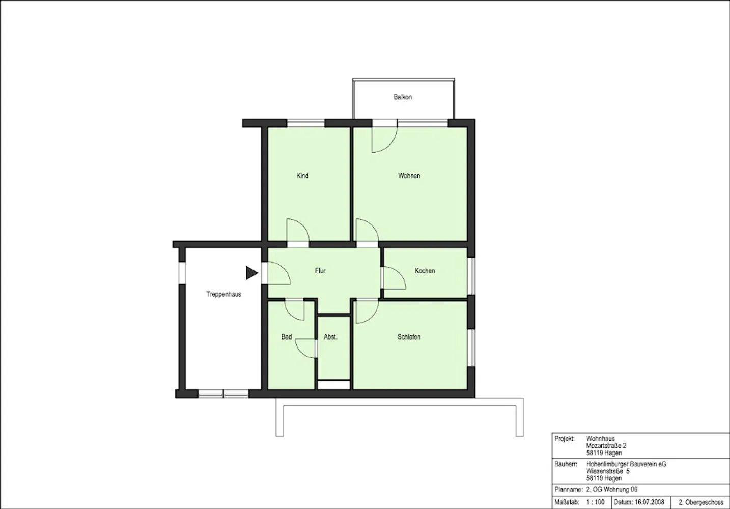 3 Zimmer Wohnung mit 77 m² in Hagen – Bild 2