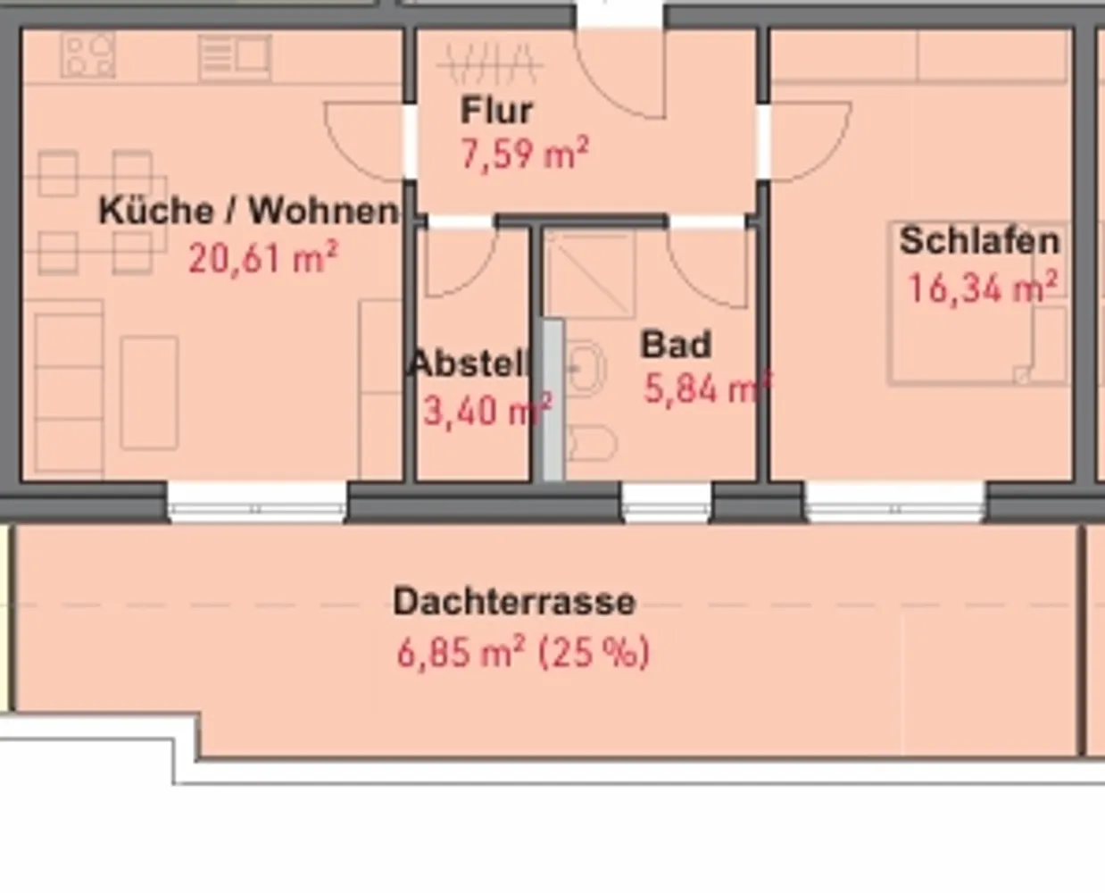 2 Zimmer Wohnung mit 60 m² in Neumünster – Bild 5