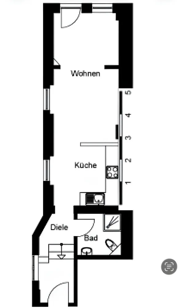 1 Zimmer Wohnung mit 35 m² in Düsseldorf – Bild 5