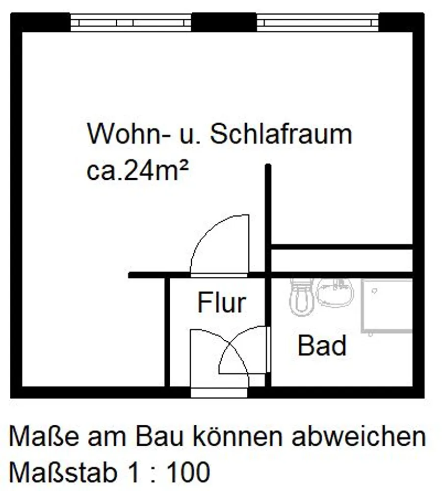 1 Zimmer Wohnung mit 29 m² in Halle (Saale) – Bild 12