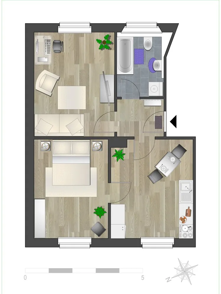 2 room apartment with 52 m² in Chemnitz – Photo 7