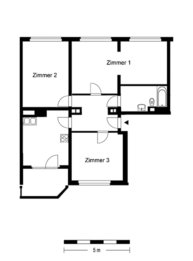 3 Zimmer Wohnung mit 90 m² in Berlin – Bild 3