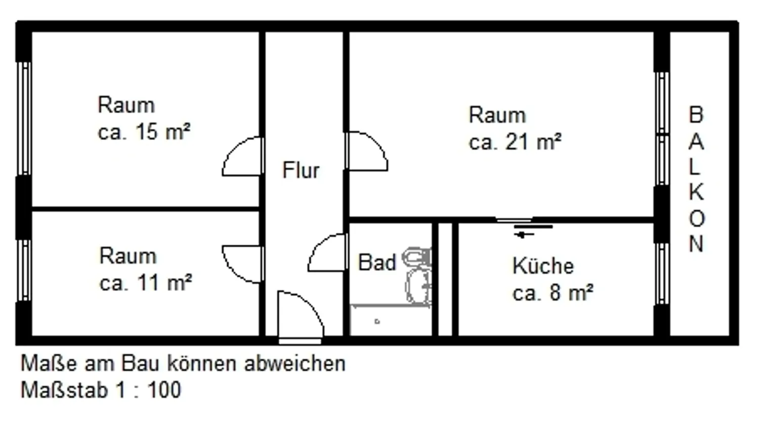 3 Zimmer Wohnung mit 69 m² in Halle (Saale) – Bild 12