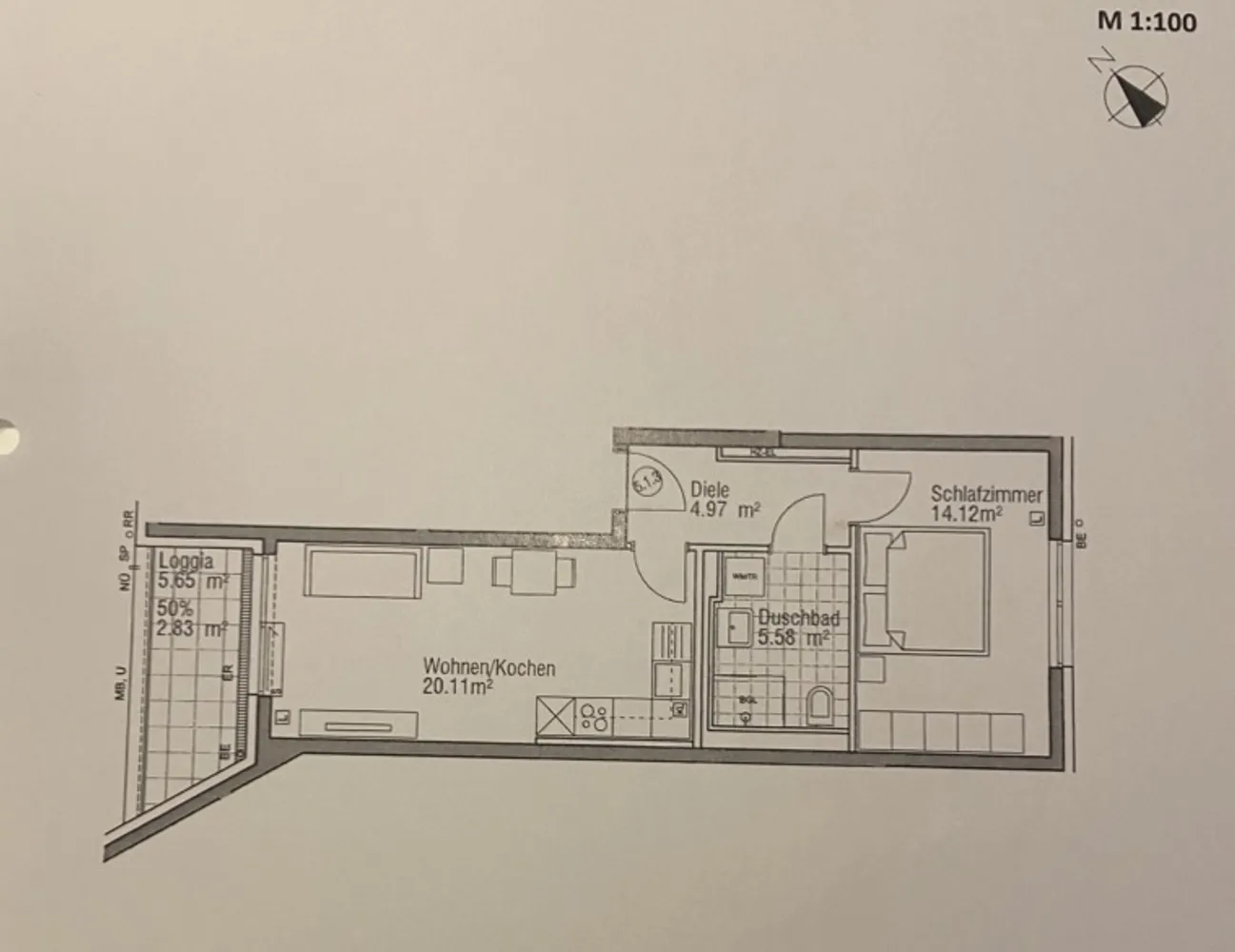 2 room apartment with 50 m² in Munich – Photo 12