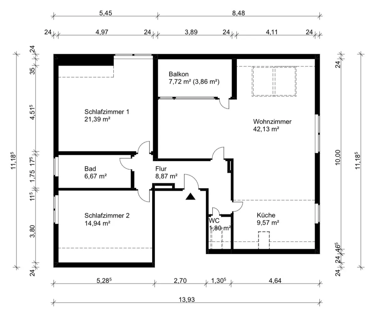 3 Zimmer Wohnung mit 109 m² in Frankfurt am Main – Bild 8