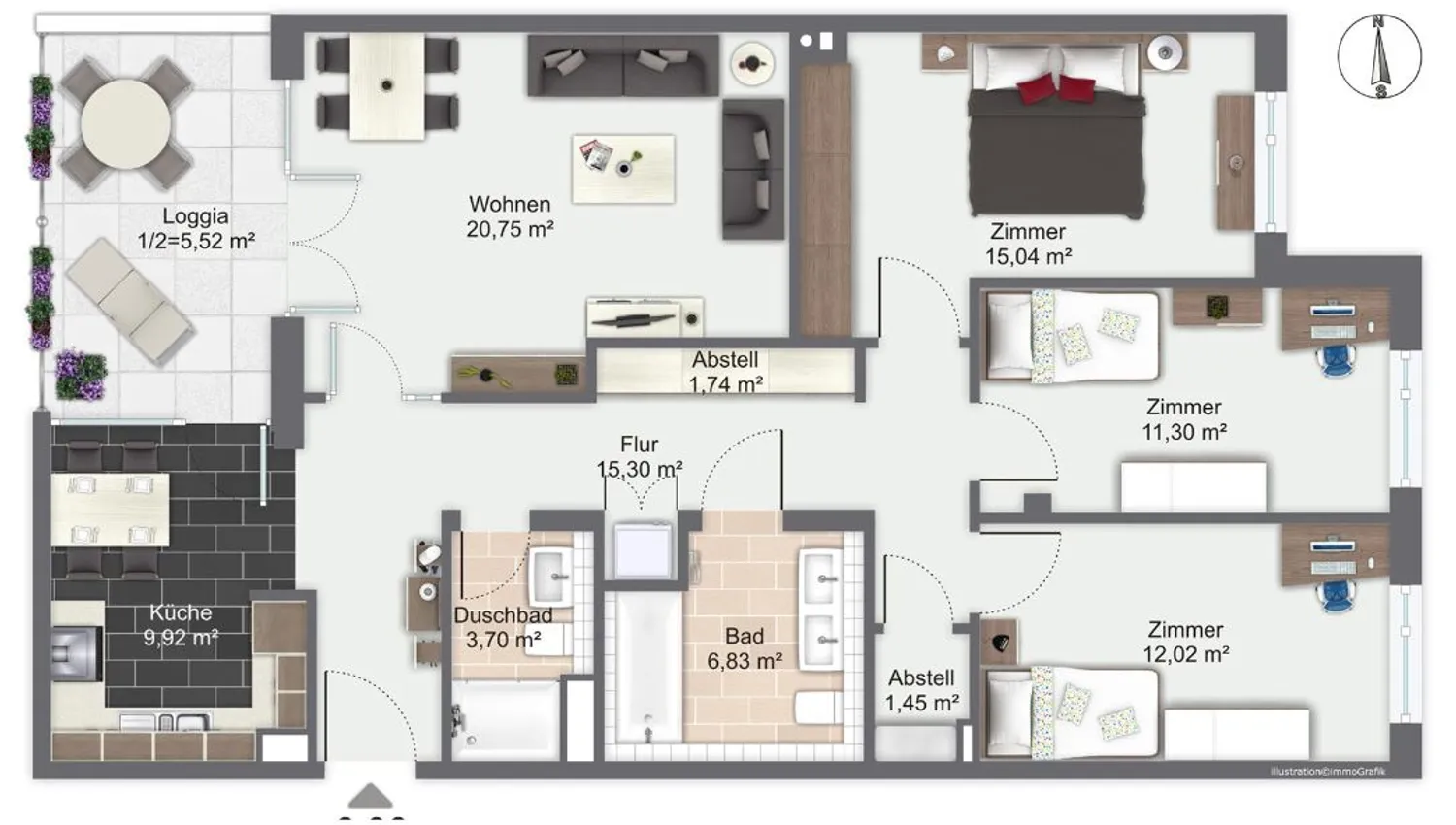 4 Zimmer Wohnung mit 105 m² in Hamburg – Bild 10