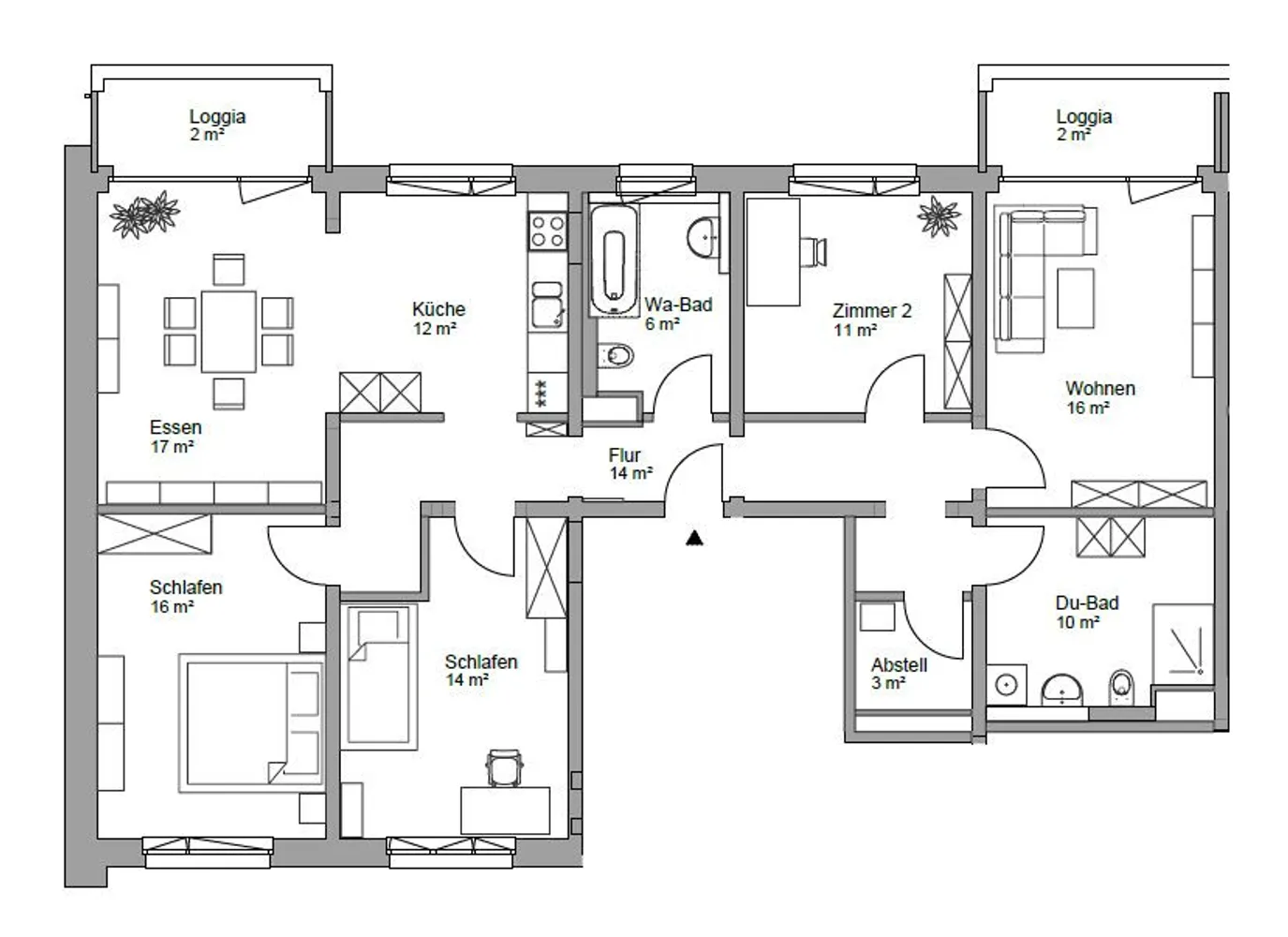 5 Zimmer Wohnung mit 123 m² in Coswig – Bild 2