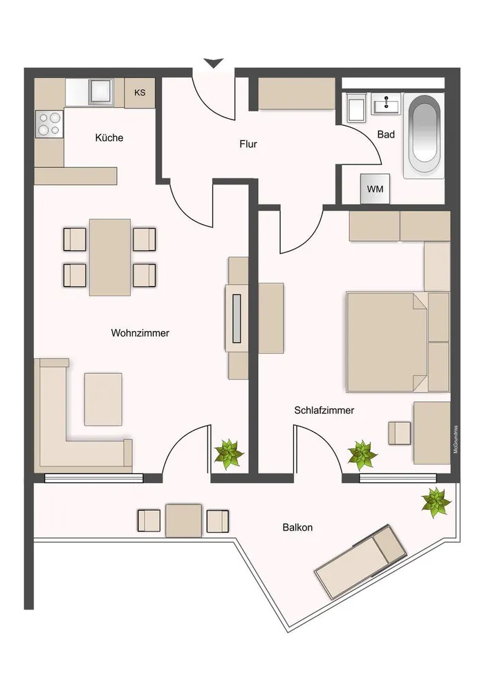 2 Zimmer Wohnung mit 66 m² in Köln – Bild 8