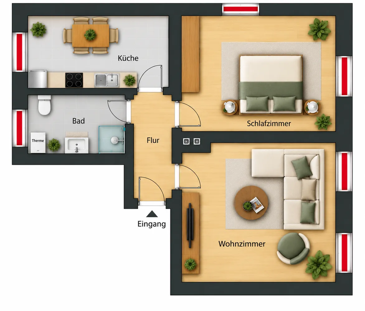 2 Zimmer Wohnung mit 50 m² in Siegen – Bild 7