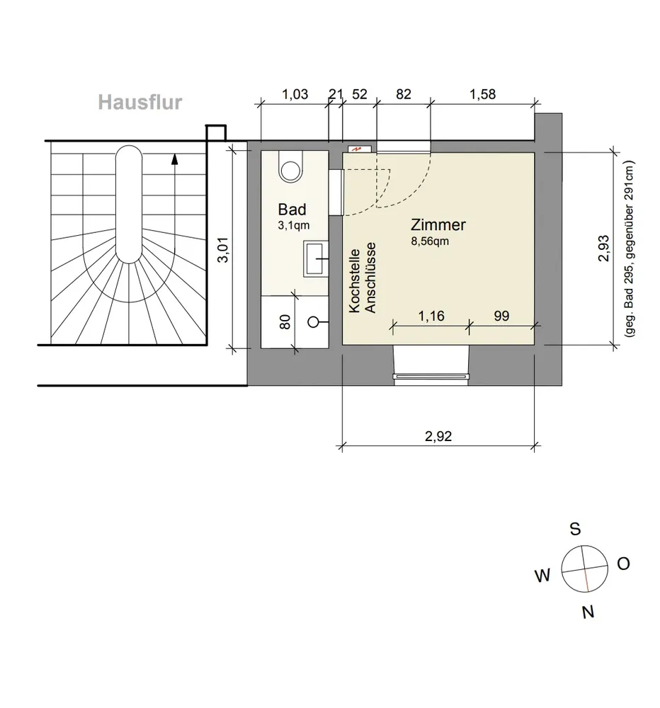 1 Zimmer Wohnung mit 12 m² in Stuttgart – Bild 10