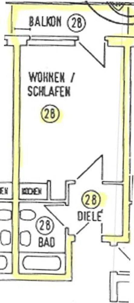 1 Zimmer Wohnung mit 27 m² in Düsseldorf – Bild 9
