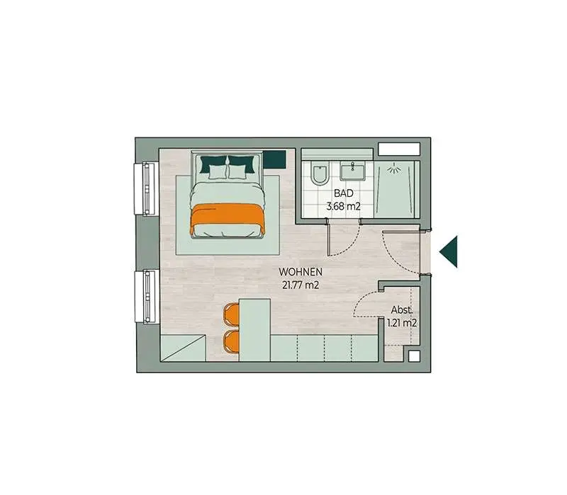 WG-Zimmer mit 12 m² in Erding – Bild 5