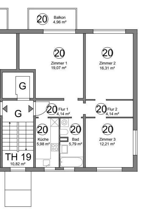 WG-Zimmer mit 70 m² in Potsdam – Bild 8