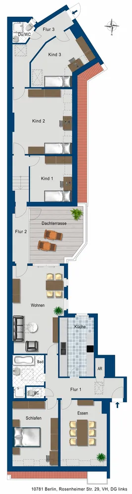 6 Zimmer Wohnung mit 179 m² in Berlin – Bild 2