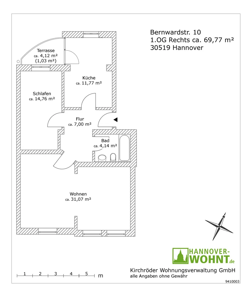 2 Zimmer Wohnung mit 70 m² in Hannover – Bild 12