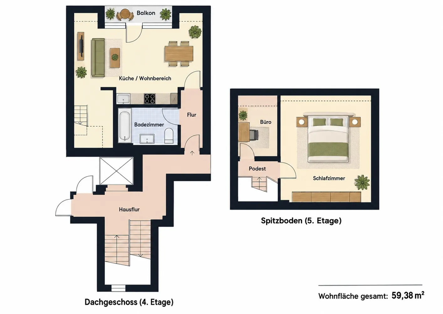 3 Zimmer Wohnung mit 60 m² in Magdeburg – Bild 6