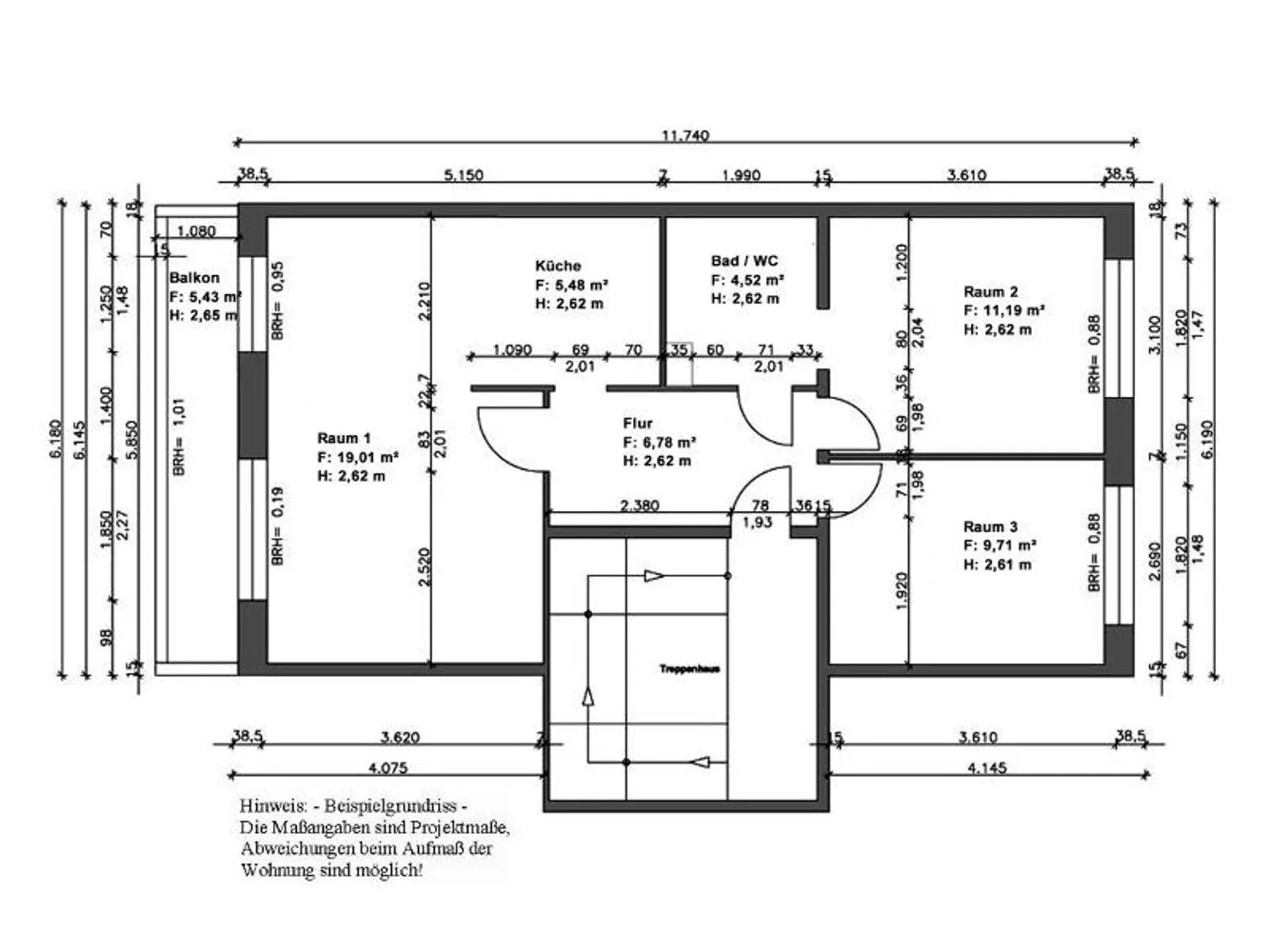 3 Zimmer Wohnung mit 59 m² in Halle (Saale) – Bild 5