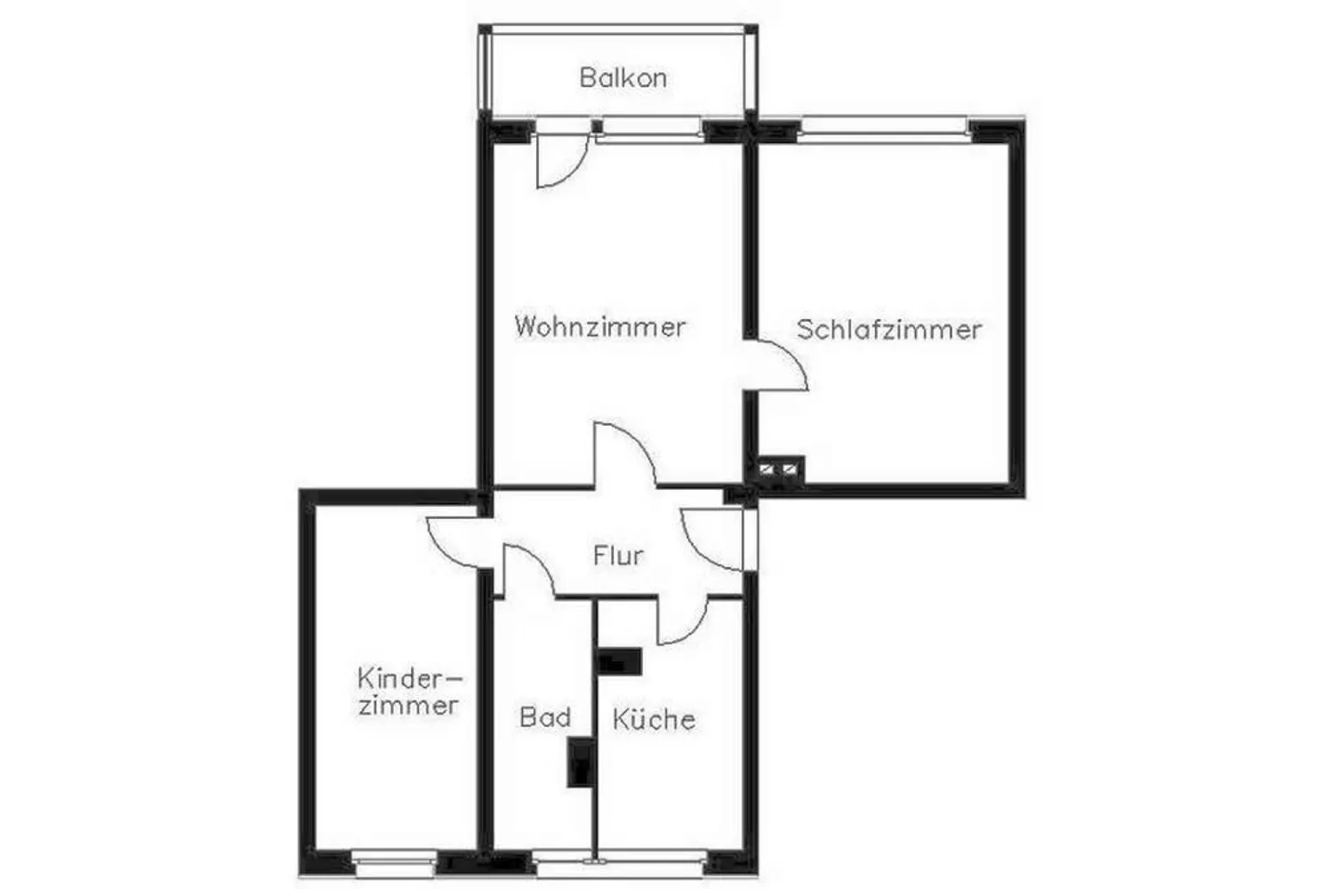 3 Zimmer Wohnung mit 60 m² in Plauen – Bild 2