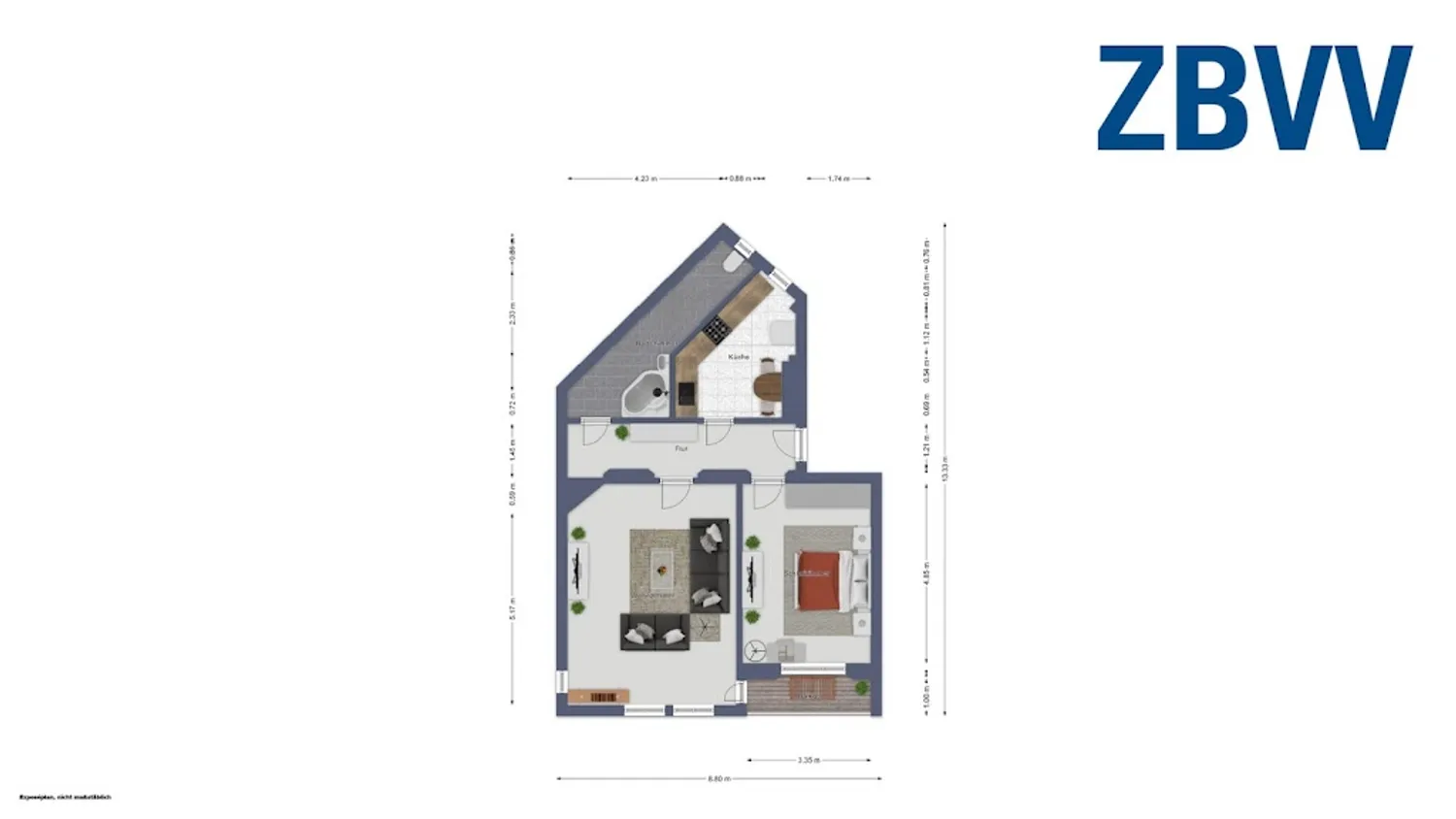 2 Zimmer Wohnung mit 56 m² in Magdeburg – Bild 9